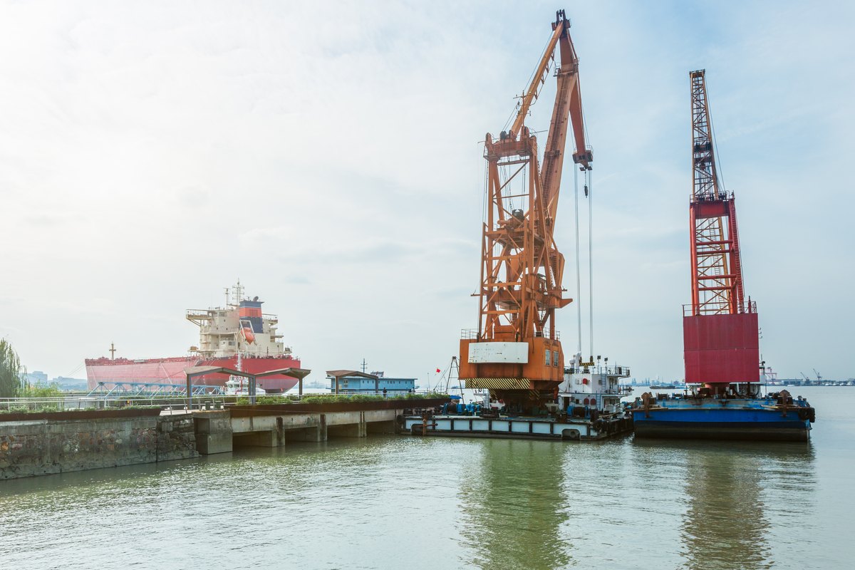Cargo container ship